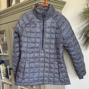 Burton Quilted Pullover Jacket - Dark Blue Gray